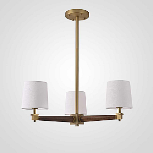Люстра на штанге ImperiumLoft Stavra Jorgenson White/Dark Wood 203579-26
