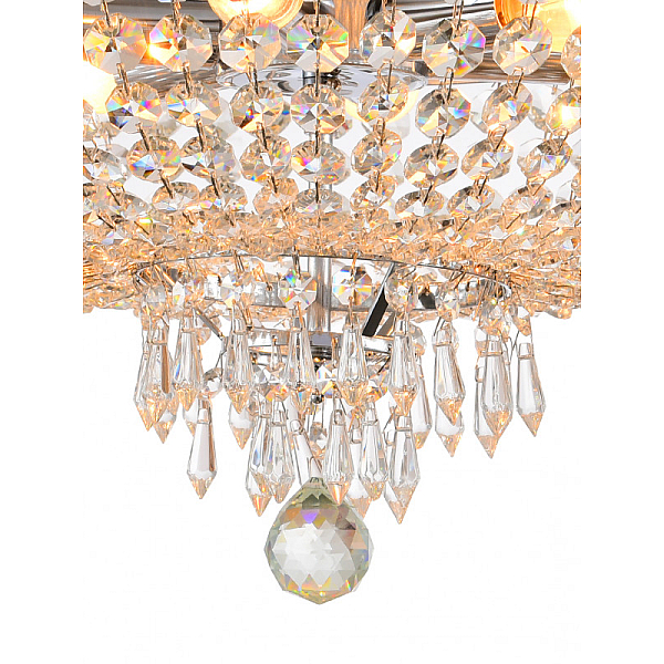 Люстра на штанге Natali Kovaltseva BAROCCO 81404/6C CHROME