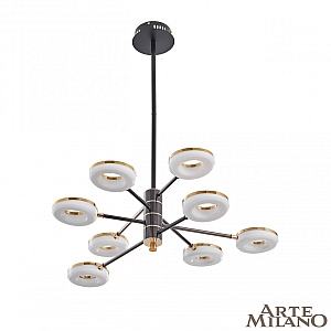 Люстра на штанге Arte Milano Ferrara 276699/8 BK/GD