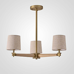 Люстра на штанге ImperiumLoft Stavra Jorgenson Beige/Light Wood 203577-26