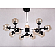 Люстра на штанге Lumina Deco Zodiak LDP 160-12 BK+TEA