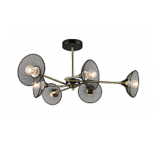 Люстра на штанге IMEX MD.5700-6-S-AB+BK