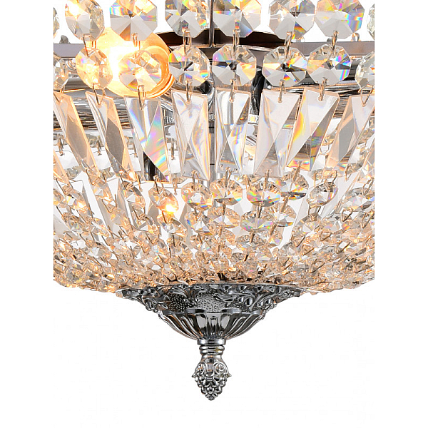 Люстра на штанге Natali Kovaltseva ROCOCO 81406/4C CHROME
