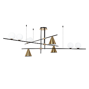 Люстра на штанге Arte Lamp Jacob A7029PL-9BK