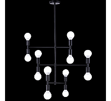 Люстра на штанге Natali Kovaltseva LOFT LUX 75129/12C BLACK