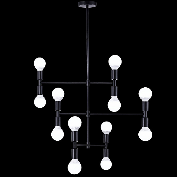 Подвесная люстра Natali Kovaltseva Loft Lux 75129/12C Black