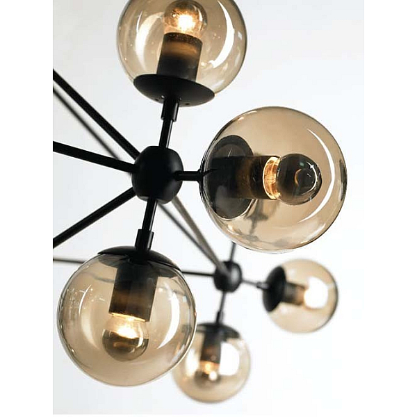 Люстра на штанге Delight Collection Modo 8916P/15 black/cognac