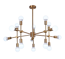 Люстра на штанге Natali Kovaltseva LOFT LUX 75130/12C GOLD
