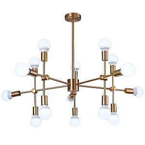 Люстра на штанге Natali Kovaltseva LOFT LUX 75130/12C GOLD