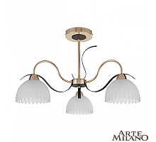 Люстра на штанге Arte Milano Napoli 327306/3 FG+BK