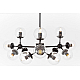 Люстра на штанге Lumina Deco Zodiak LDP 160-12 BK+PR