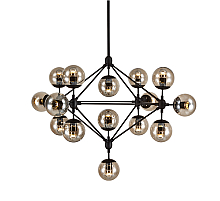 Люстра на штанге Delight Collection Modo 8916P/15 black/cognac