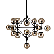 Люстра на штанге Delight Collection Modo 8916P/15 black/cognac