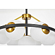 Подвесная люстра Lumina Deco Donzano LDP 8034-7 BK+WT