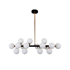 Люстра на штанге Lumina Deco Marsiada LDP 6033-16 BK+MD