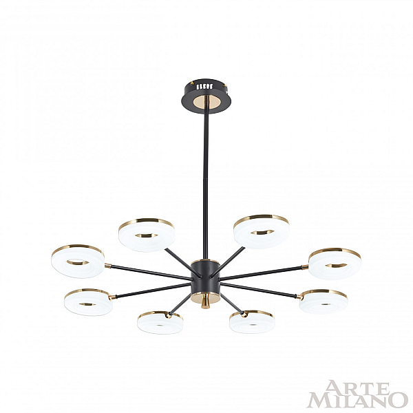Люстра на штанге Arte Milano Ferrara 277499/8 BK/GD