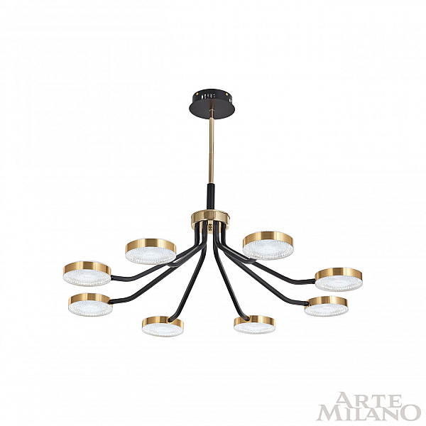 Люстра на штанге Arte Milano Ferrara 276079/8 BK/GD