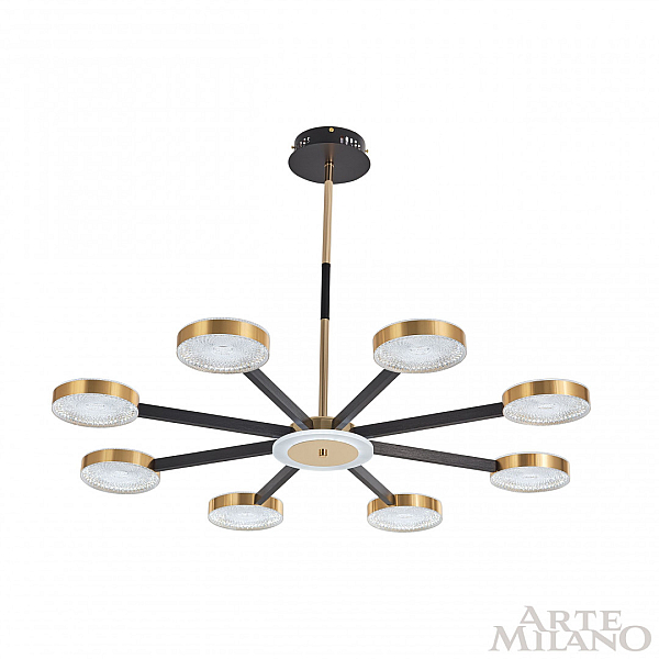 Люстра на штанге Arte Milano 272079/8 BK/GD