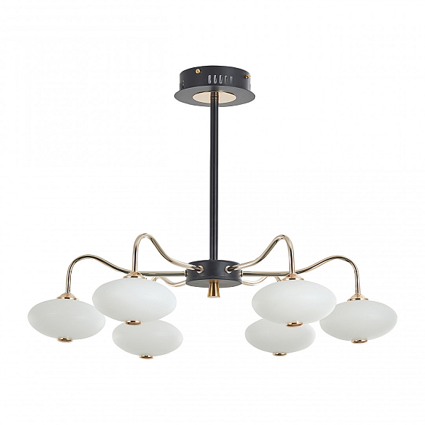 Потолочная светодиодная люстра Arte Milano Neapol73908 273908/6 BK/GD