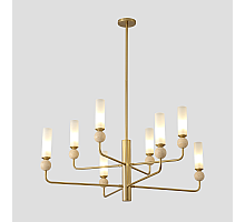 Люстра на штанге Crystal Lux SIMPLY SP8 BRASS
