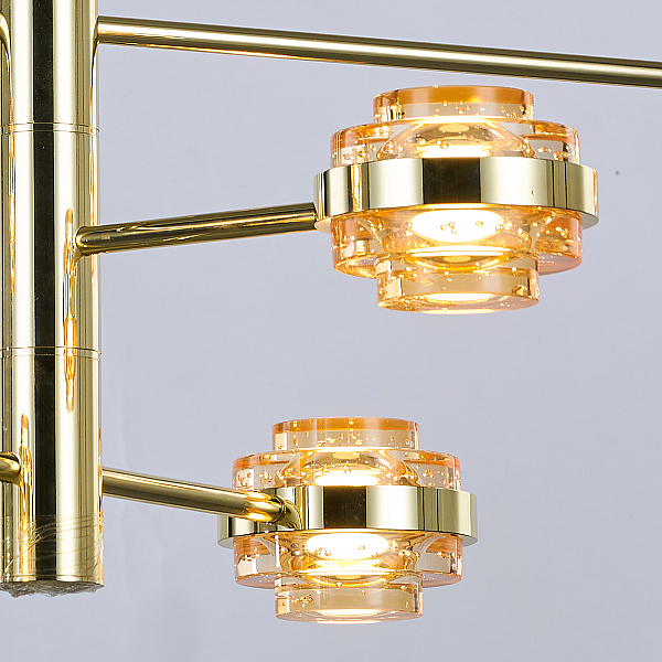 Люстра на штанге Delight Collection MD22030002 MX22030002-6A gold/champagne