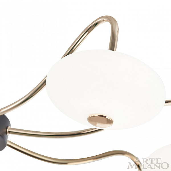Потолочная светодиодная люстра Arte Milano Neapol73908 273908/6 BK/GD