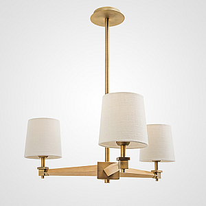 Люстра на штанге ImperiumLoft Stavra Jorgenson White/Dark Wood 203579-26