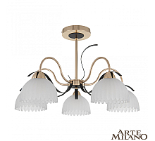Люстра на штанге Arte Milano Napoli 327306/5 FG+BK