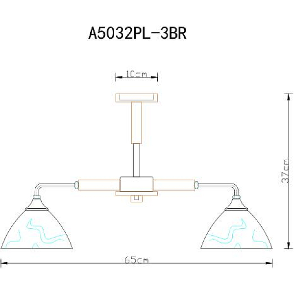 Потолочная люстра Arte Lamp Matthew A5032PL-3BR