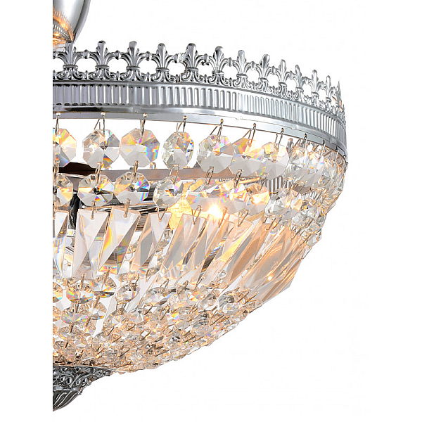 Люстра на штанге Natali Kovaltseva ROCOCO 81406/4C CHROME
