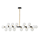 Подвесная люстра Lumina Deco Marsiada LDP 6033-24 BK+GD