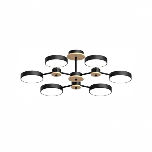 Люстра на штанге LED4U L3216-730 BK Люстра на штанге LED4U L3216-730 BK