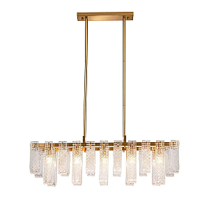 Люстра на штанге Indigo Brina 12027/10PL Brass V000367