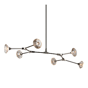 Люстра на штанге DeLight Collection Salasco KR0776P-6 nickel