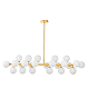 Подвесная люстра Lumina Deco Marsiada LDP 6033-24 GD