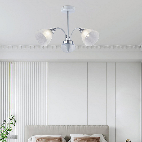 Люстра на штанге Arte Milano Napoli 326008/3 WH+CR
