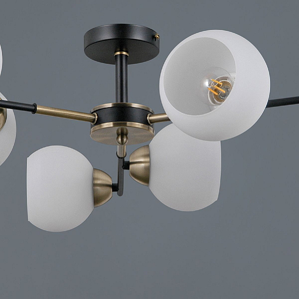 Потолочный светильник ILLUMICO IL0469-6CSQ-24 BK AB LIBRA