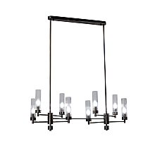 Люстра на штанге AM Group INDIGO SPL8 PEARL BLACK