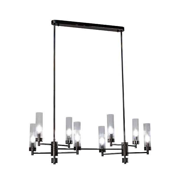Люстра на штанге AM Group INDIGO SPL8 PEARL BLACK
