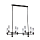 Люстра на штанге AM Group INDIGO SPL8 PEARL BLACK