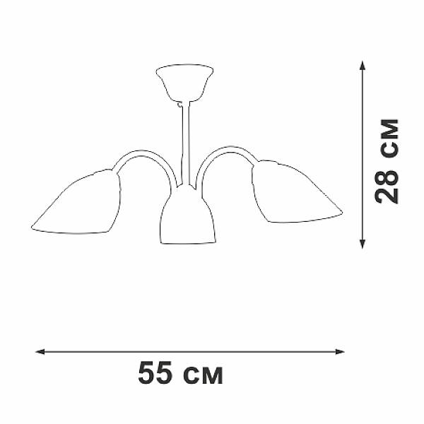 Потолочная люстра Vitaluce V3336-0/3PL