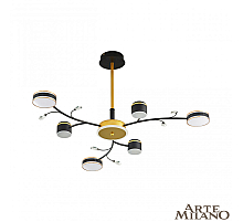 Люстра на штанге Arte Milano Ferrara 276240/6+1 BK/GD