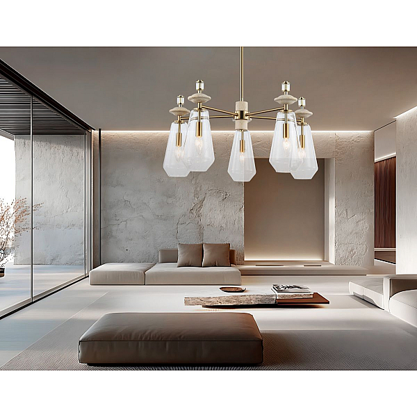 Люстра на штанге Ambrella Light High Light Ceramo Modern LH53305