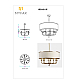 Потолочная люстра MyFar Maria MR2440-9P