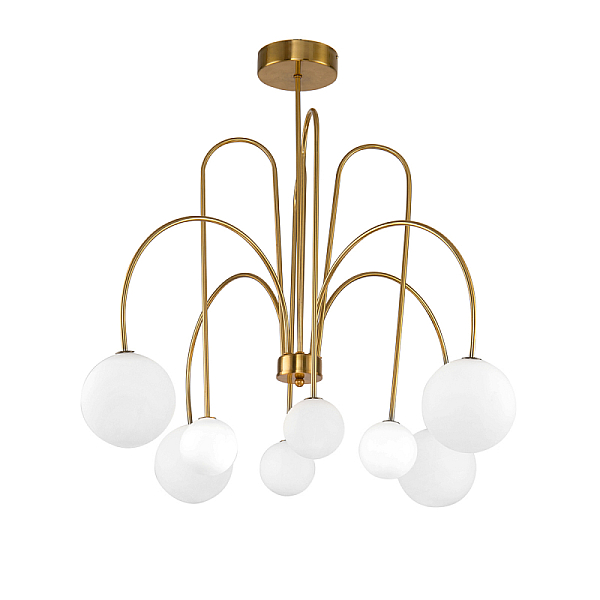 Люстра на штанге Delight Collection KG1213P-8 brass
