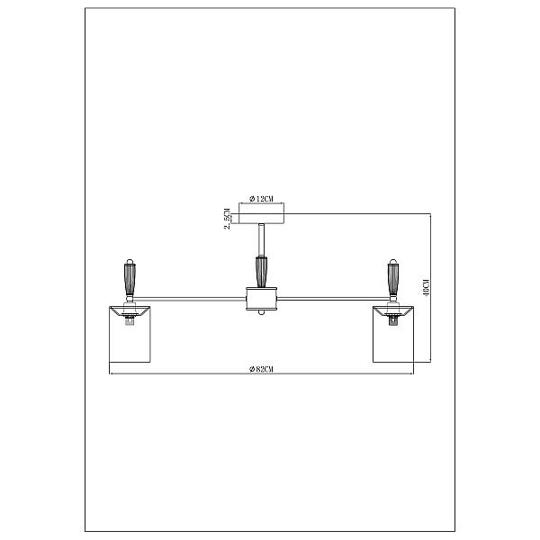 Люстра на штанге Arte Lamp Waverley A4102PL-8PB