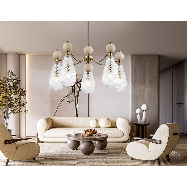 Люстра на штанге Ambrella Light High Light Ceramo Modern LH53286
