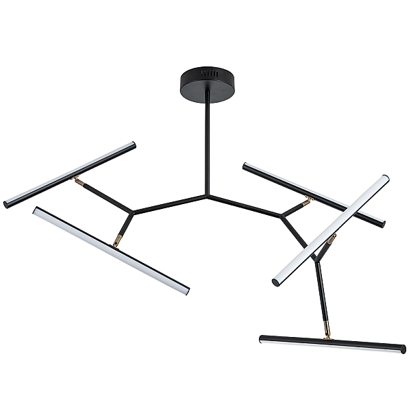 Подвесная светодиодная люстра Arte Lamp Zulu A2170PL-49BK