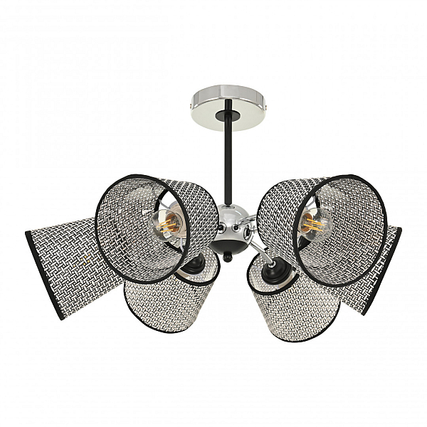 Люстра на штанге Arte Milano Napoli 320007/3+3 CR.BK