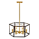 Подвесная люстра Lumina Deco Lorton LDP 1142-6 BK+MD